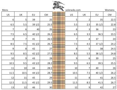 burberry size 3|burberry size chart conversion.